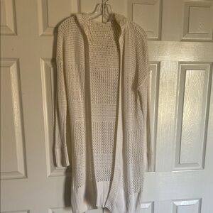 GAP Cream Hooded Cardigan